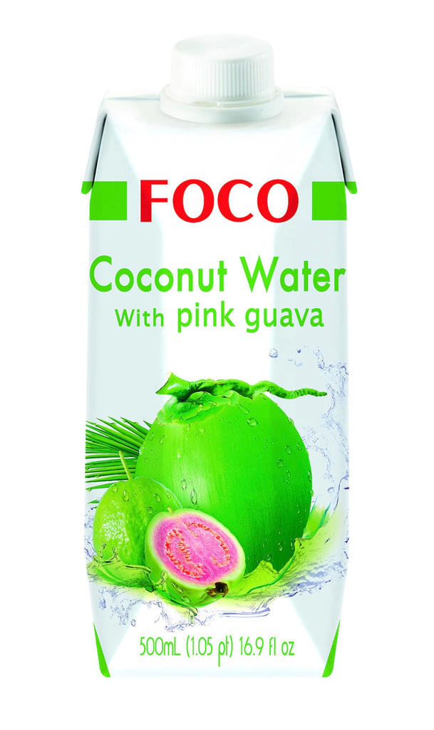 FOCO / KOKOSNUSSWASSER  GUAVA ( 500ml x 12 )
