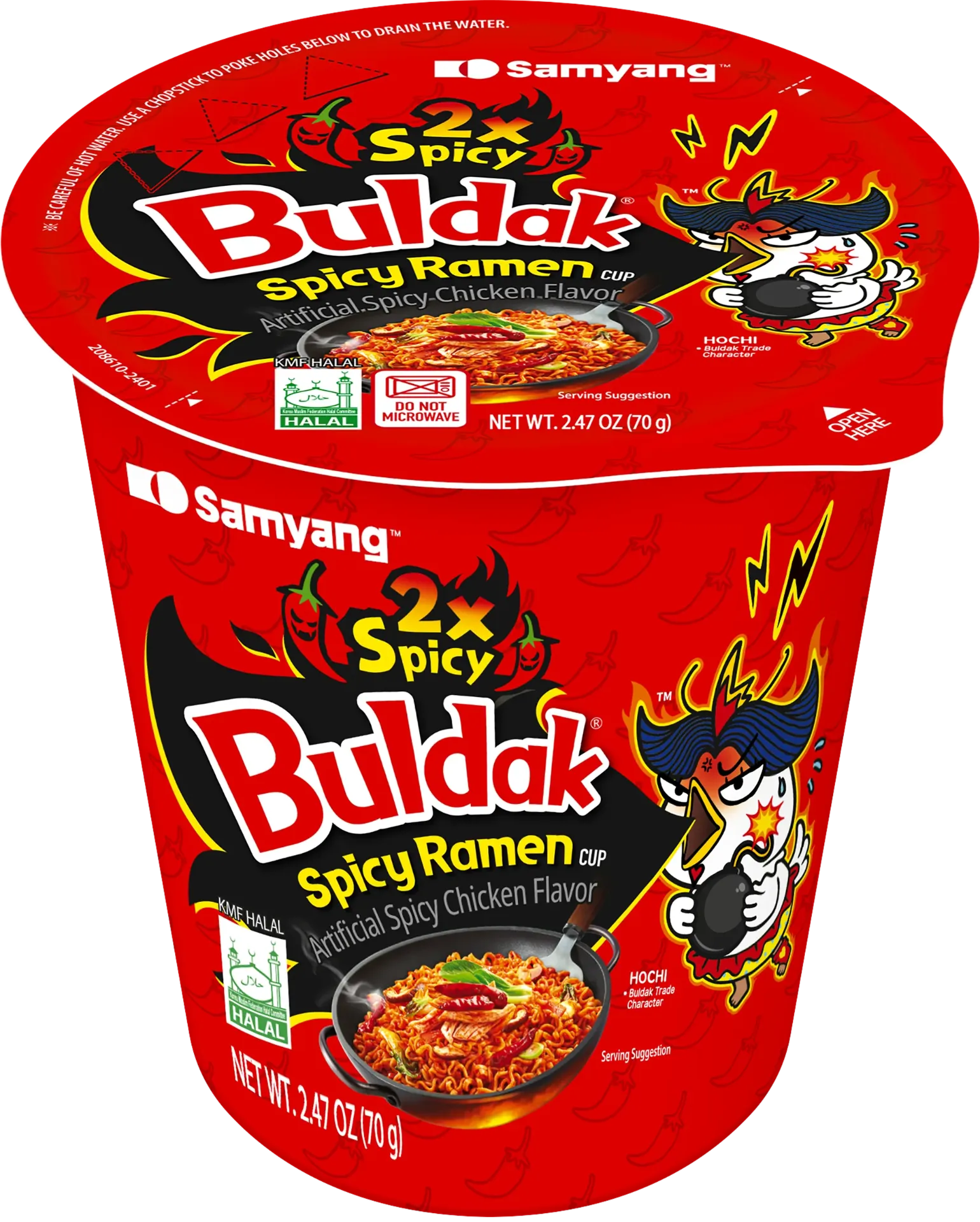 Buldak / 2X Hot Chicken / Cup  ( 70g x 6 )