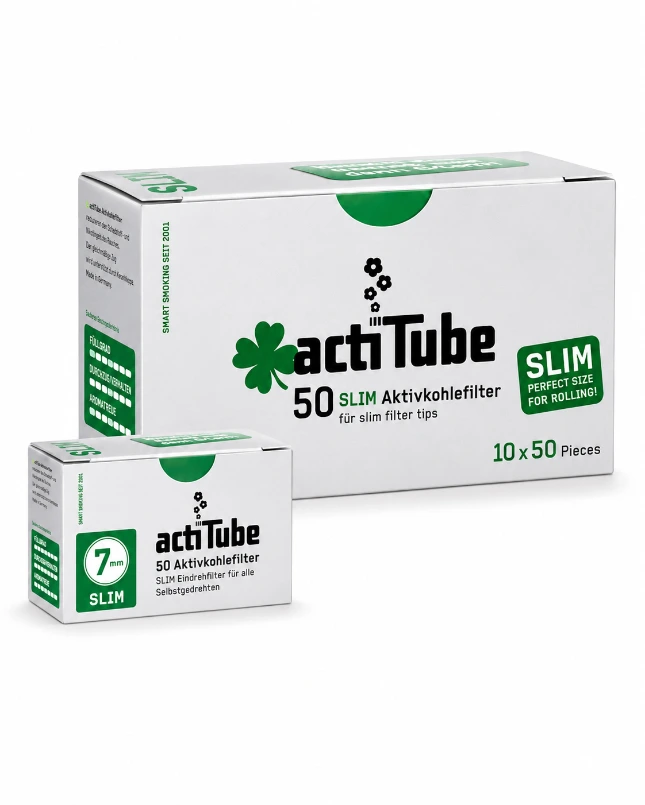 ActiTube / Aktivkohlefilter Slim 7mm (50 Stk.)