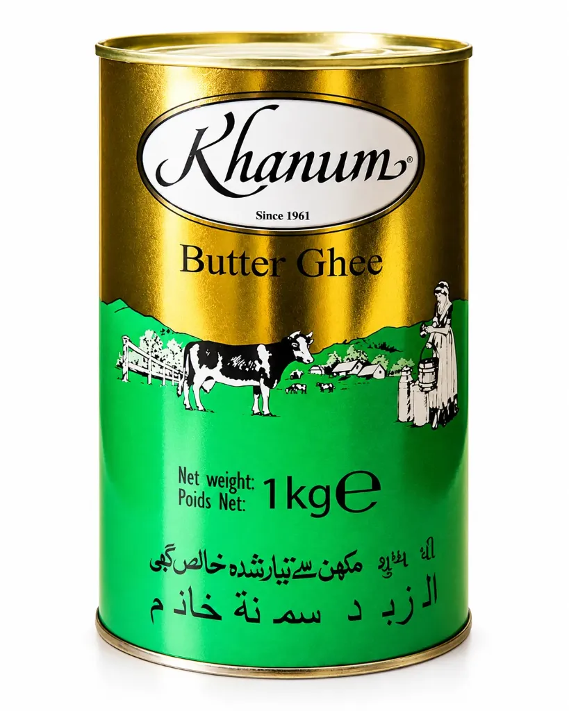 Khanum / Butter Ghee / Can 12x1kg