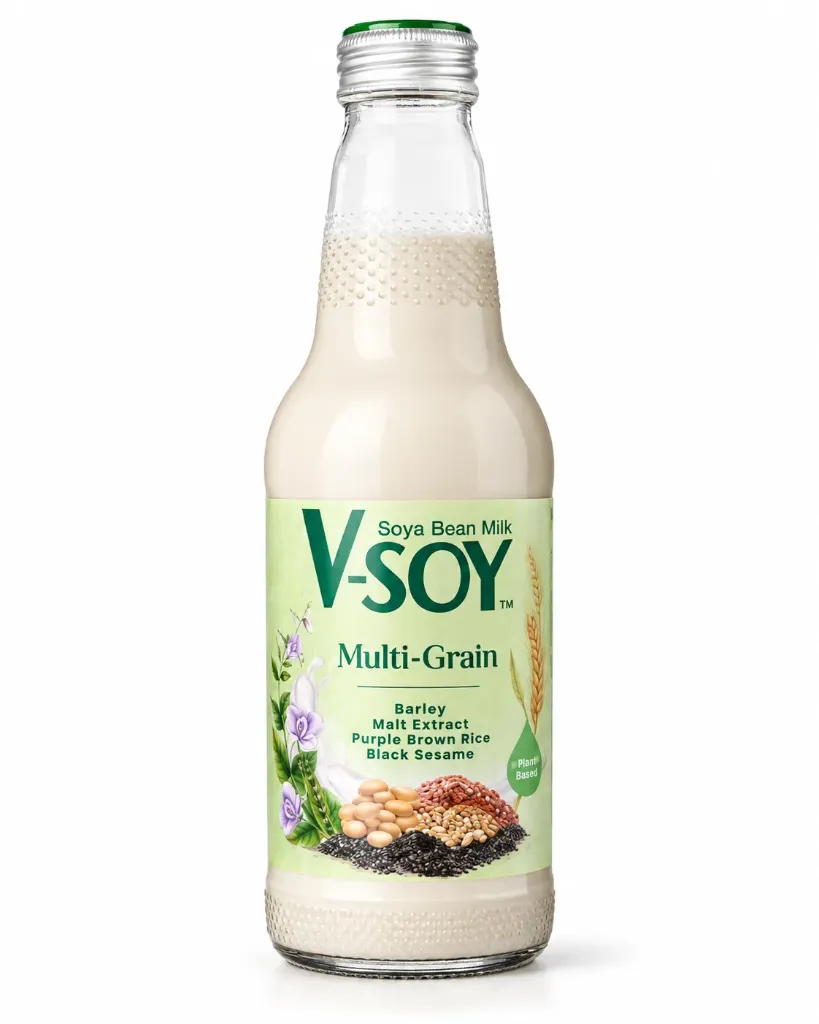 [GE-1461] V-SOY / Multigrain Soymilk / Bottle / 24x300ml