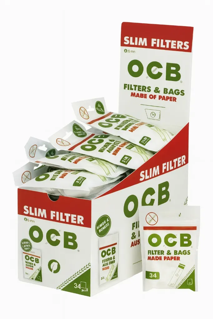 OCB / Papier Slim Filters  34x6mm