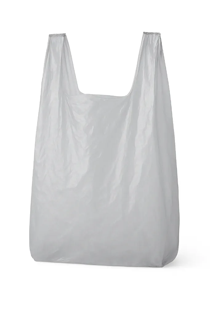 Plastiktaschen / Tragetaschen weiss, 220 x 120 x 400 mm, lebensmittelecht