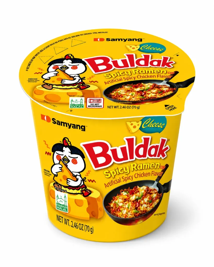Buldak / Cup 6x70g (Cheese Chicken)
