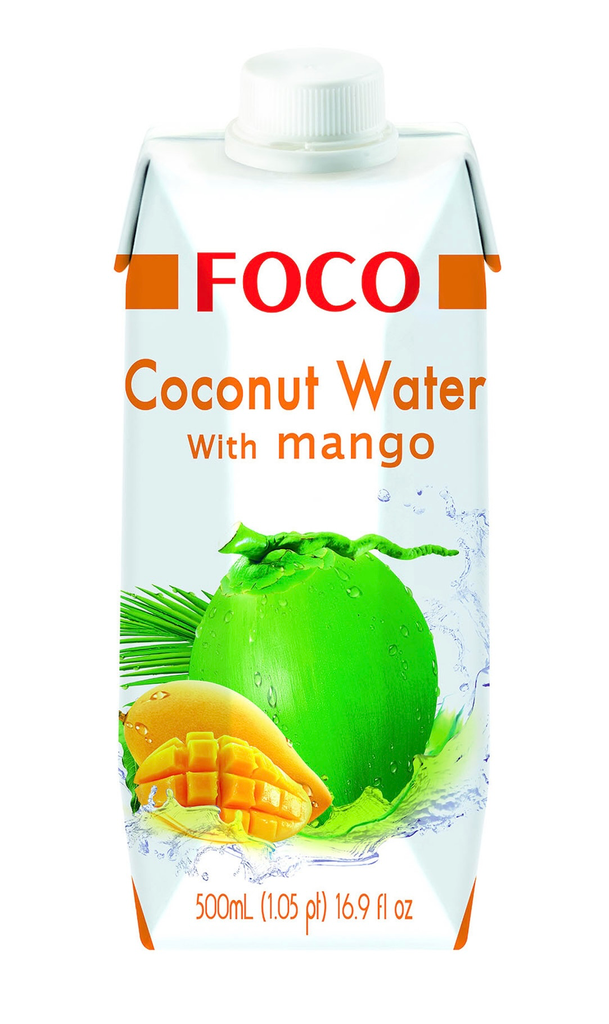 FOCO / KOKOSNUSSWASSER  MANGO ( 500ml x 12 )